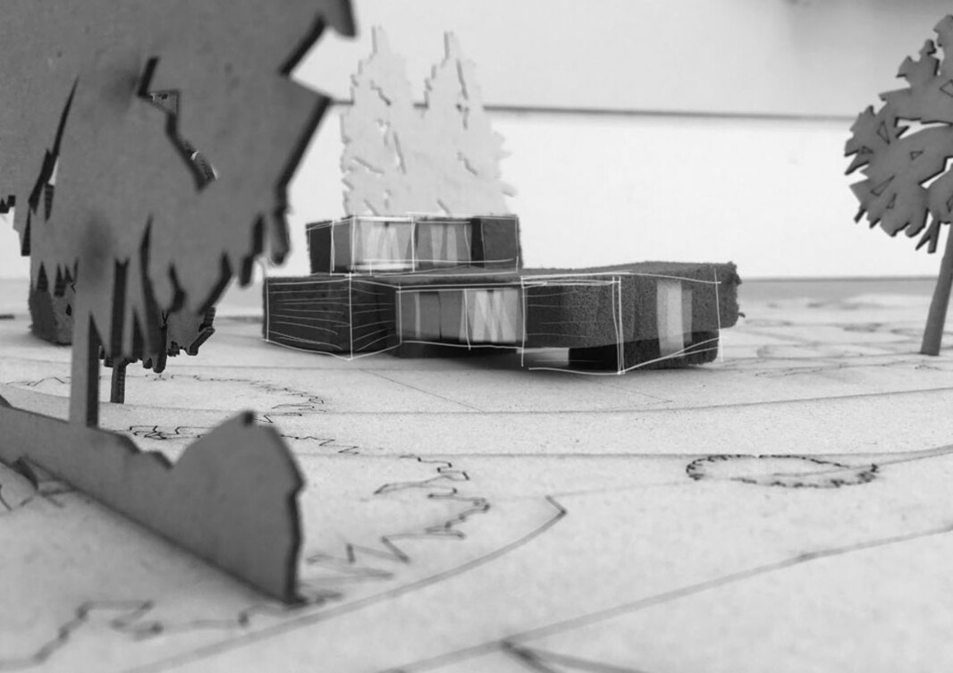 Sophie Bates Architects New build house Surrey_ sketch model driveway.jpg